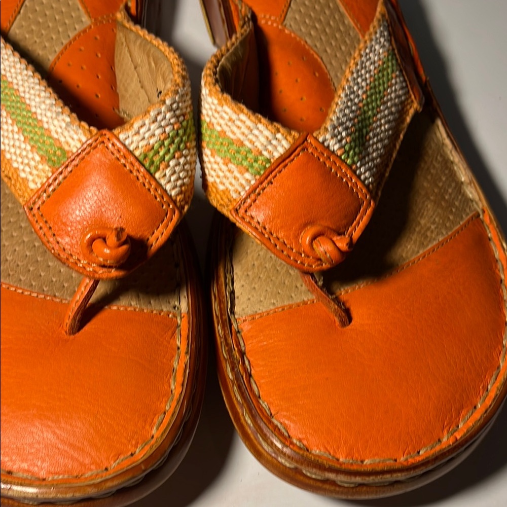 Born Orange and Tan Sandals - Picture 8 of 10